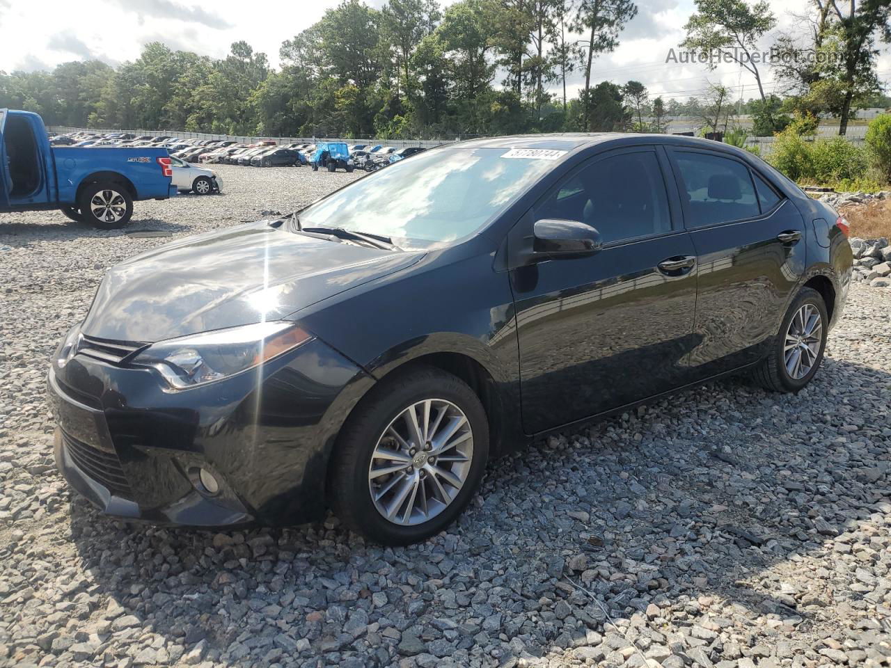 2015 Toyota Corolla L Black vin: 2T1BURHE0FC362376