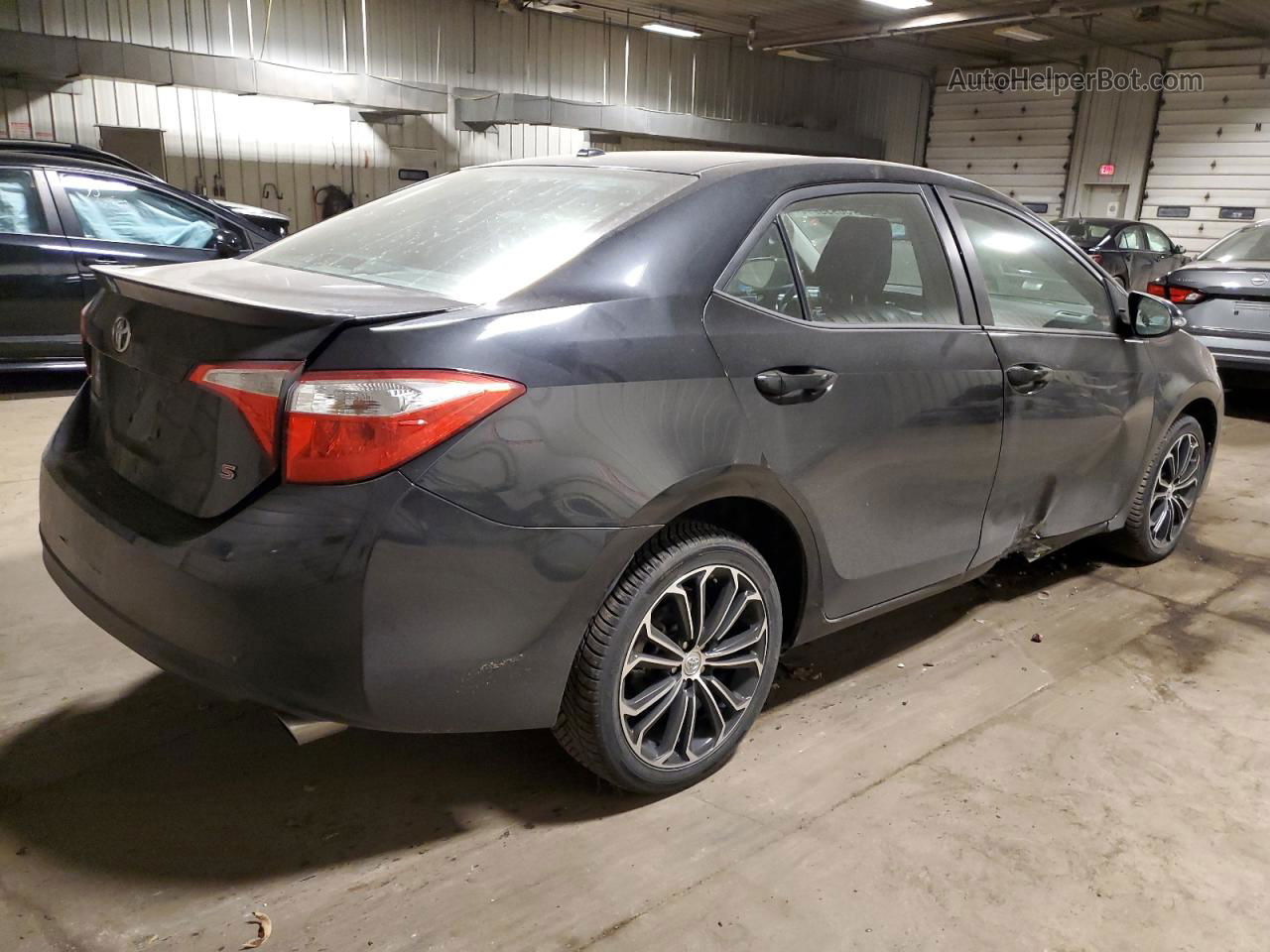 2015 Toyota Corolla L Black vin: 2T1BURHE0FC387505