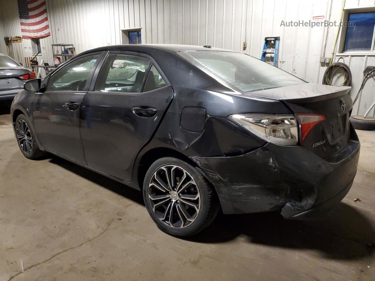 2015 Toyota Corolla L Black vin: 2T1BURHE0FC387505