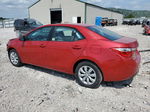 2015 Toyota Corolla L Red vin: 2T1BURHE0FC394891