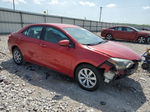 2015 Toyota Corolla L Red vin: 2T1BURHE0FC394891