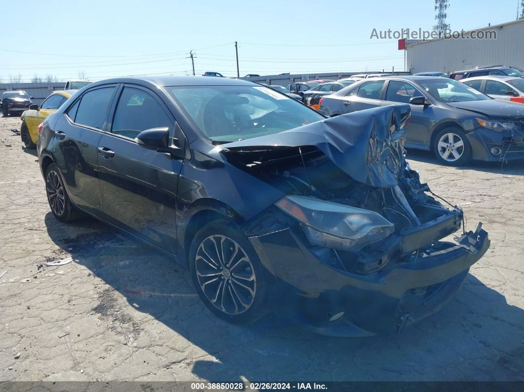 2015 Toyota Corolla S Plus Black vin: 2T1BURHE0FC404738