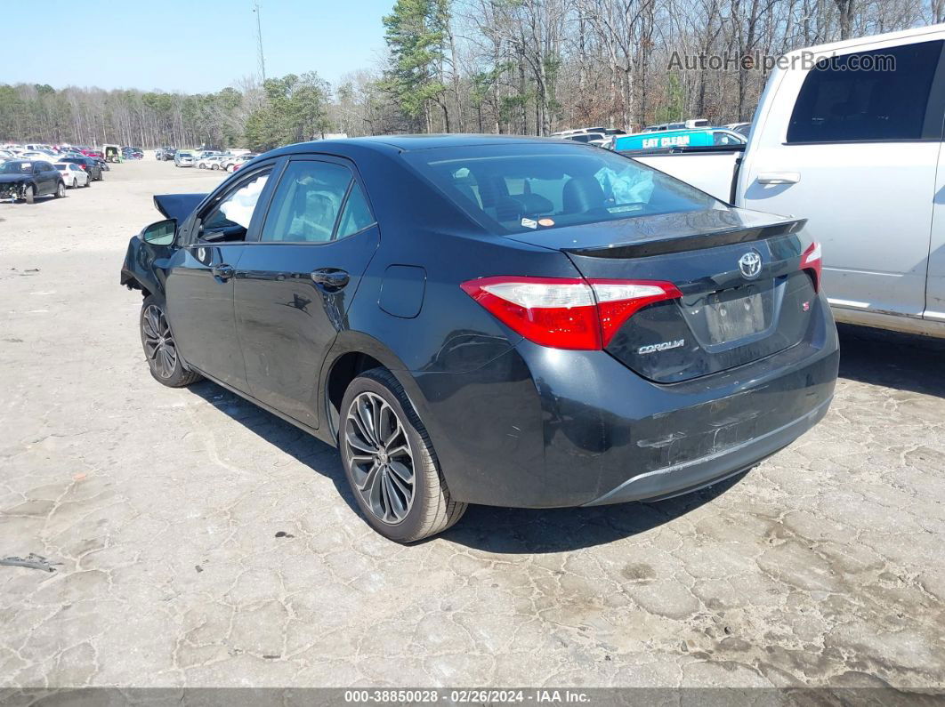 2015 Toyota Corolla S Plus Black vin: 2T1BURHE0FC404738