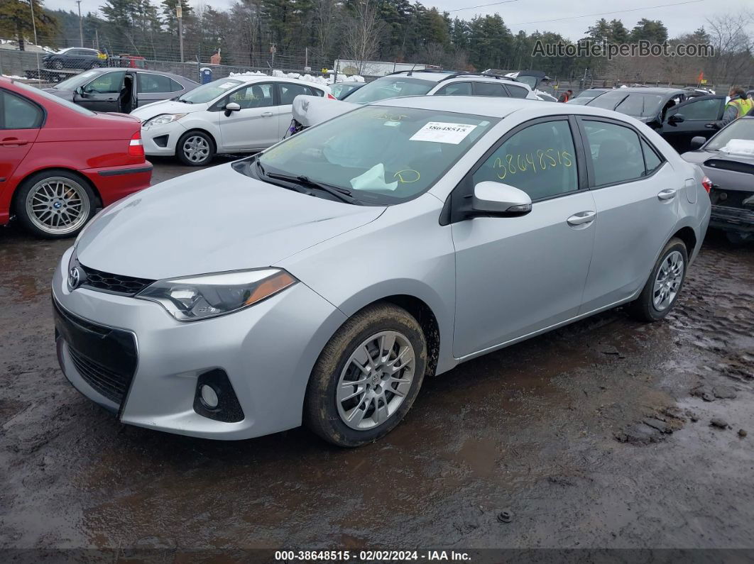 2015 Toyota Corolla S Silver vin: 2T1BURHE0FC417747