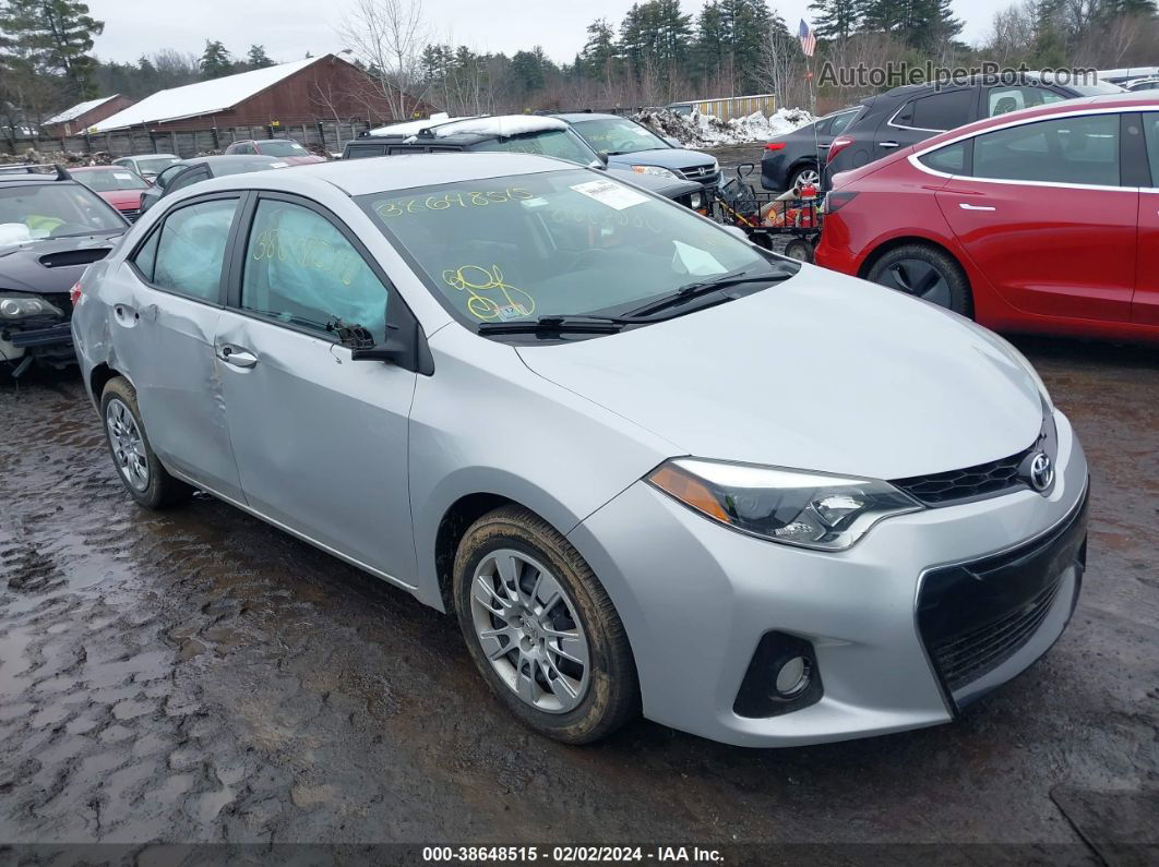 2015 Toyota Corolla S Silver vin: 2T1BURHE0FC417747