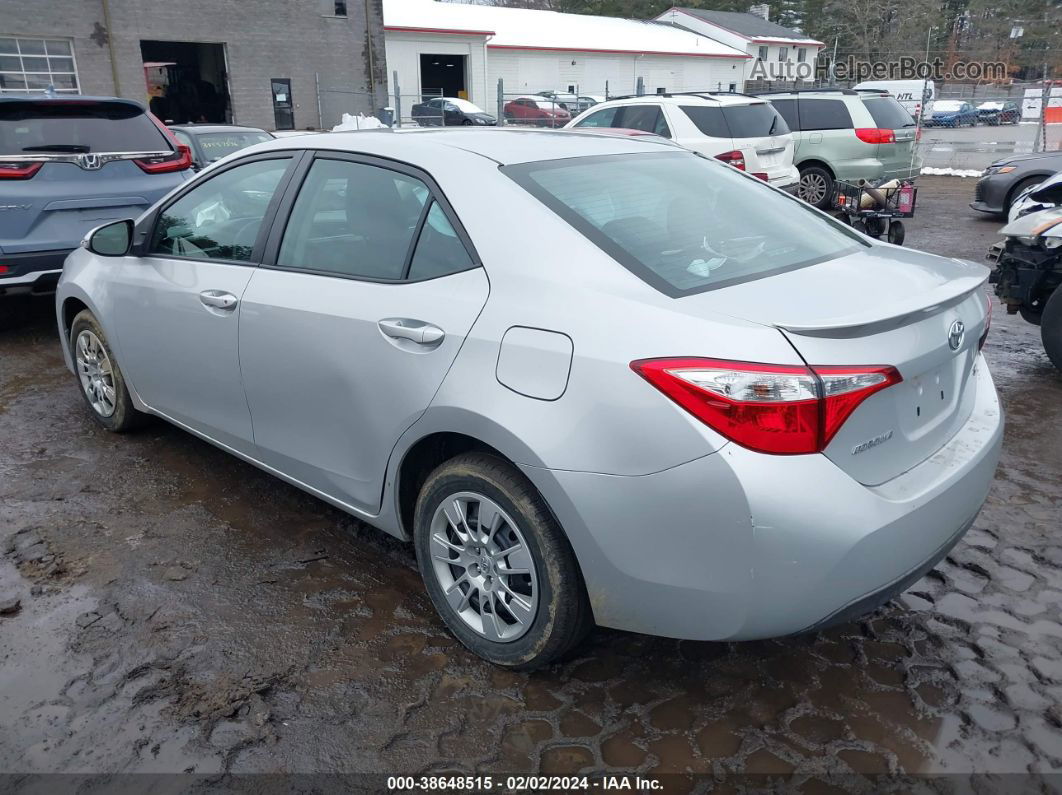 2015 Toyota Corolla S Silver vin: 2T1BURHE0FC417747