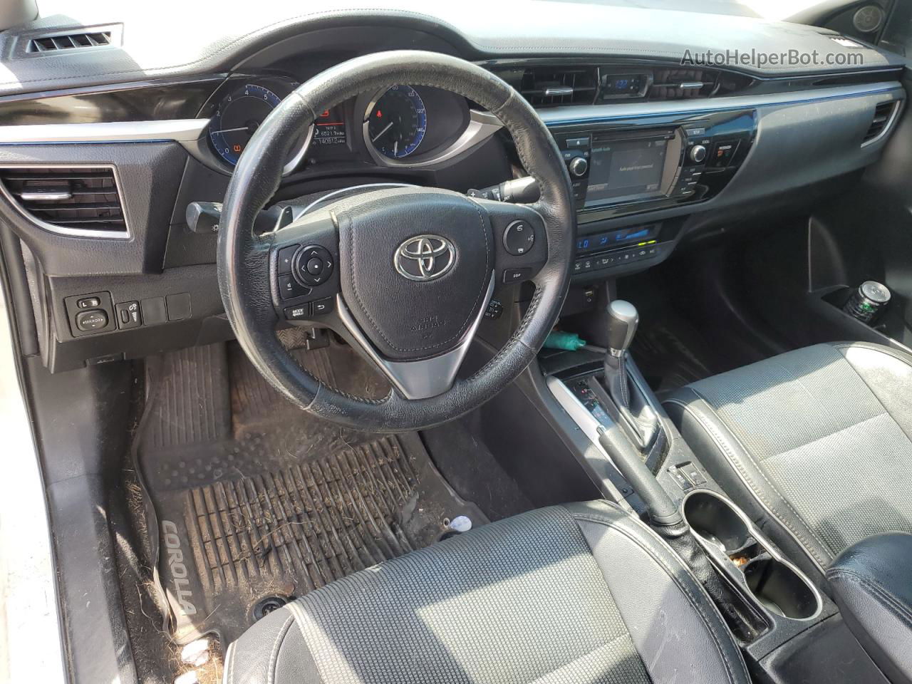 2015 Toyota Corolla L Белый vin: 2T1BURHE0FC418154