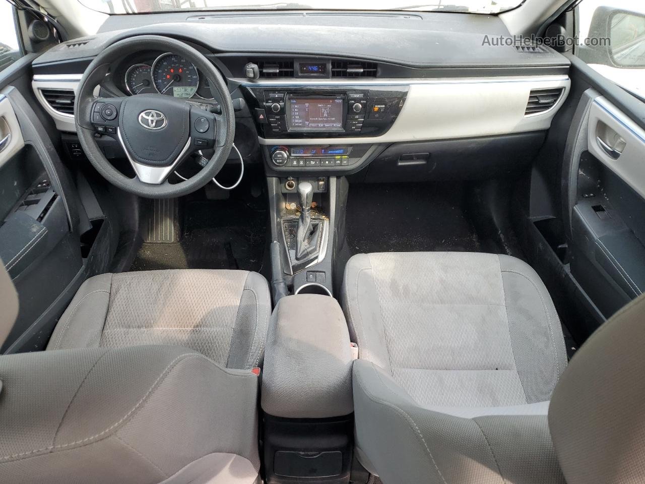 2015 Toyota Corolla L Серый vin: 2T1BURHE0FC430076