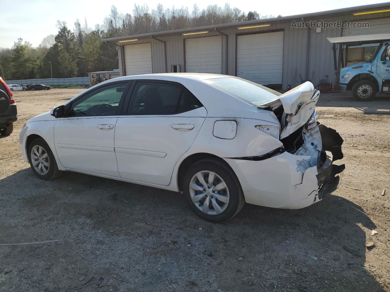 2015 Toyota Corolla L White vin: 2T1BURHE0FC445600