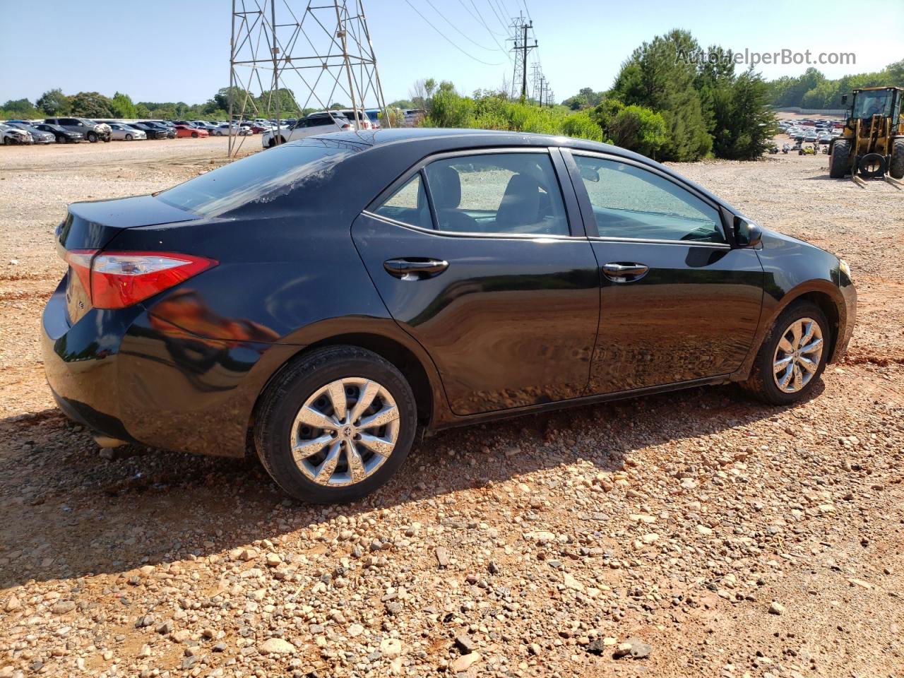 2015 Toyota Corolla L Black vin: 2T1BURHE0FC457388