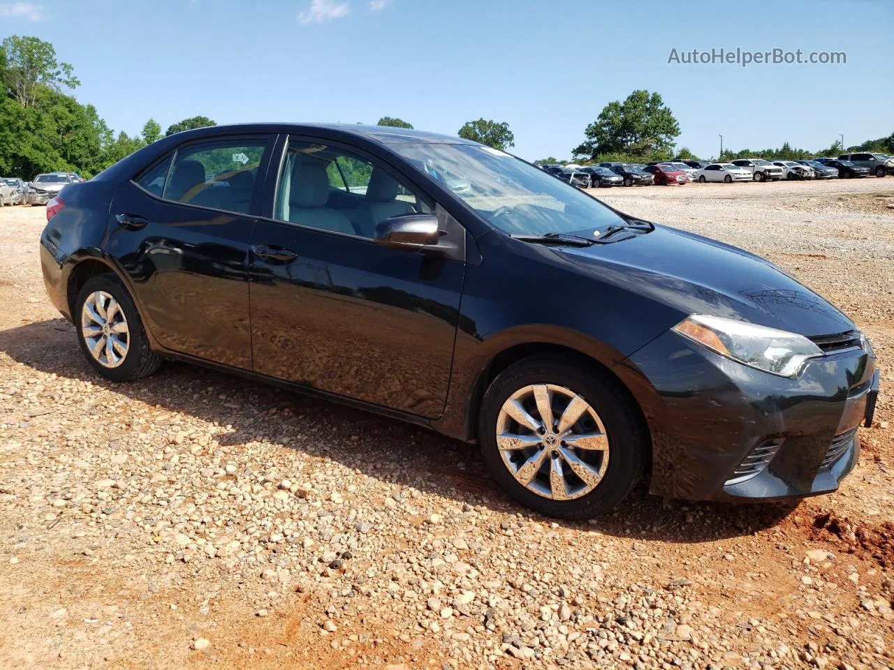 2015 Toyota Corolla L Black vin: 2T1BURHE0FC457388