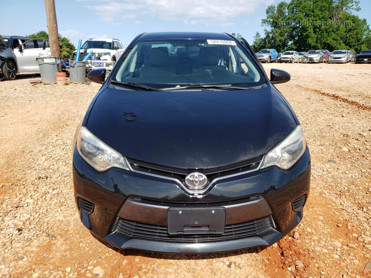 2015 Toyota Corolla L Black vin: 2T1BURHE0FC457388