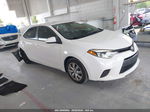 2015 Toyota Corolla Le White vin: 2T1BURHE0FC478208