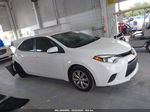 2015 Toyota Corolla Le White vin: 2T1BURHE0FC478208