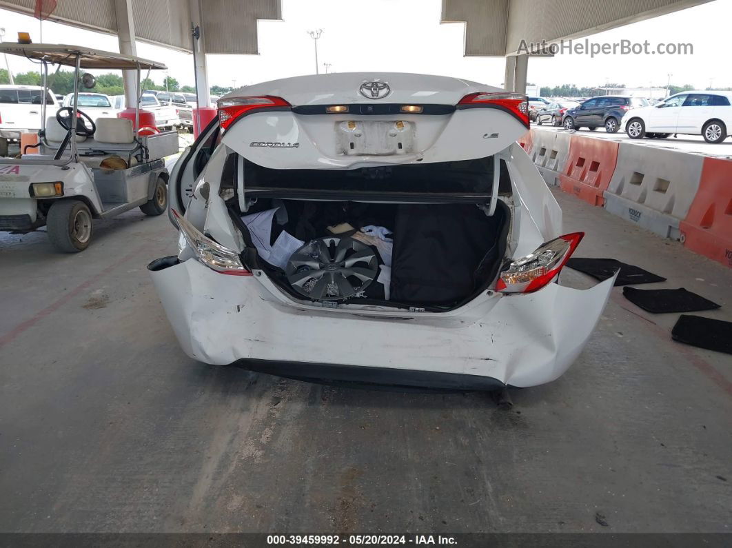 2015 Toyota Corolla Le White vin: 2T1BURHE0FC478208