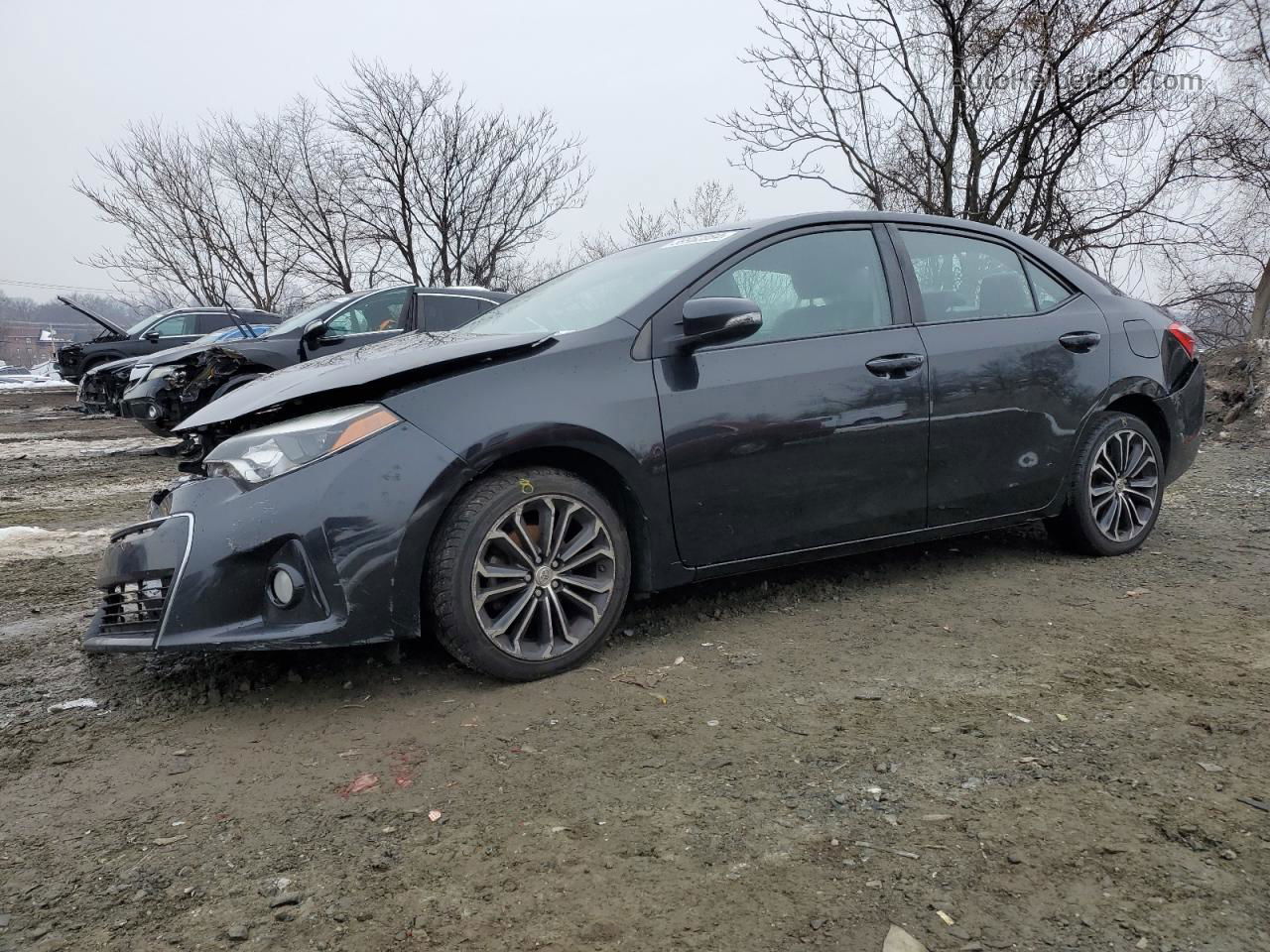 2015 Toyota Corolla L Black vin: 2T1BURHE0FC479147