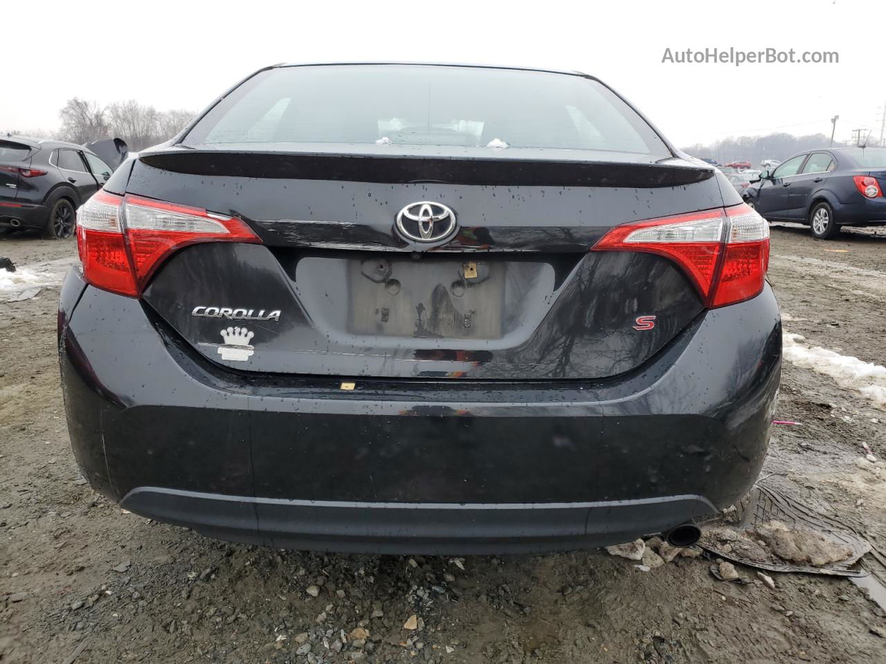 2015 Toyota Corolla L Black vin: 2T1BURHE0FC479147