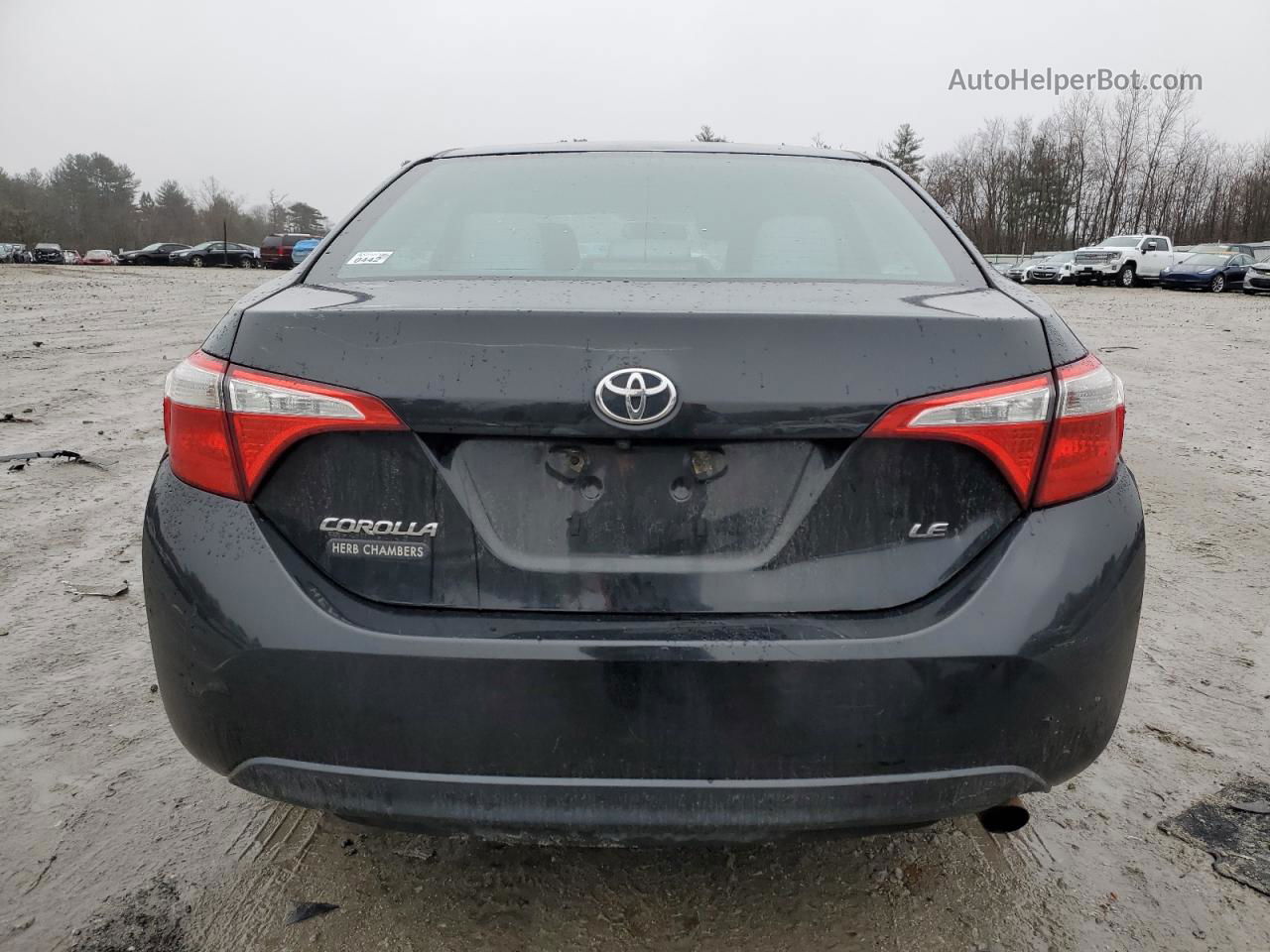 2015 Toyota Corolla L Black vin: 2T1BURHE0FC481075