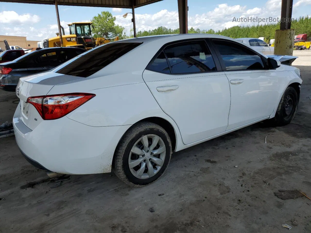 2016 Toyota Corolla L White vin: 2T1BURHE0GC488464