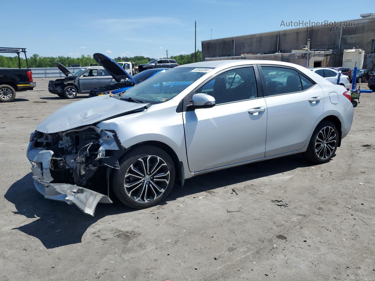 2016 Toyota Corolla L Silver vin: 2T1BURHE0GC525349