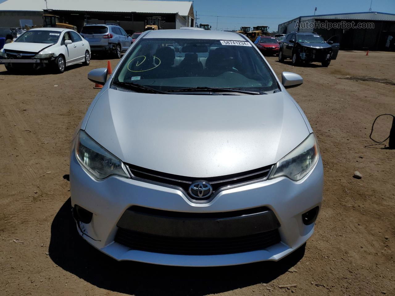 2016 Toyota Corolla L Silver vin: 2T1BURHE0GC526694