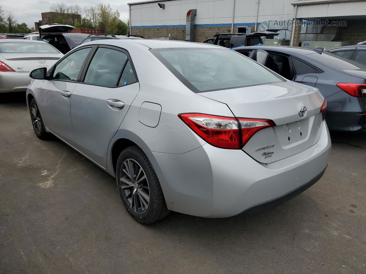 2016 Toyota Corolla L Silver vin: 2T1BURHE0GC533371