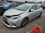 2016 Toyota Corolla L Silver vin: 2T1BURHE0GC533371