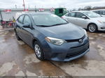 2016 Toyota Corolla L Blue vin: 2T1BURHE0GC557217