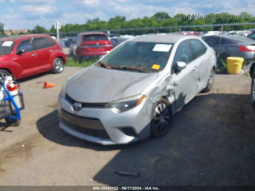 2016 Toyota Corolla Le Silver vin: 2T1BURHE0GC559341