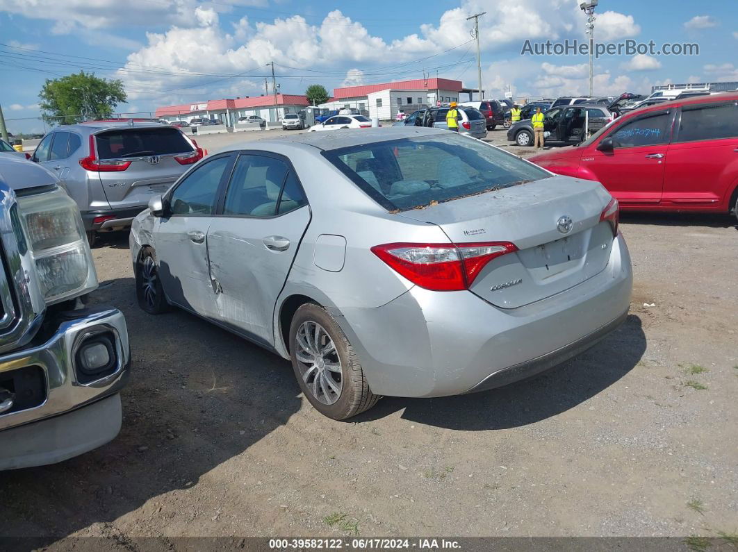 2016 Toyota Corolla Le Серебряный vin: 2T1BURHE0GC559341