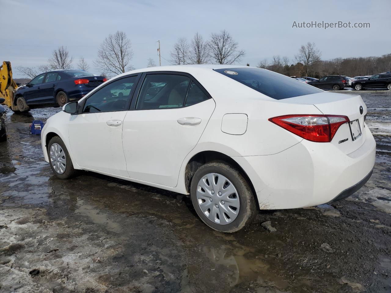 2016 Toyota Corolla L White vin: 2T1BURHE0GC574650