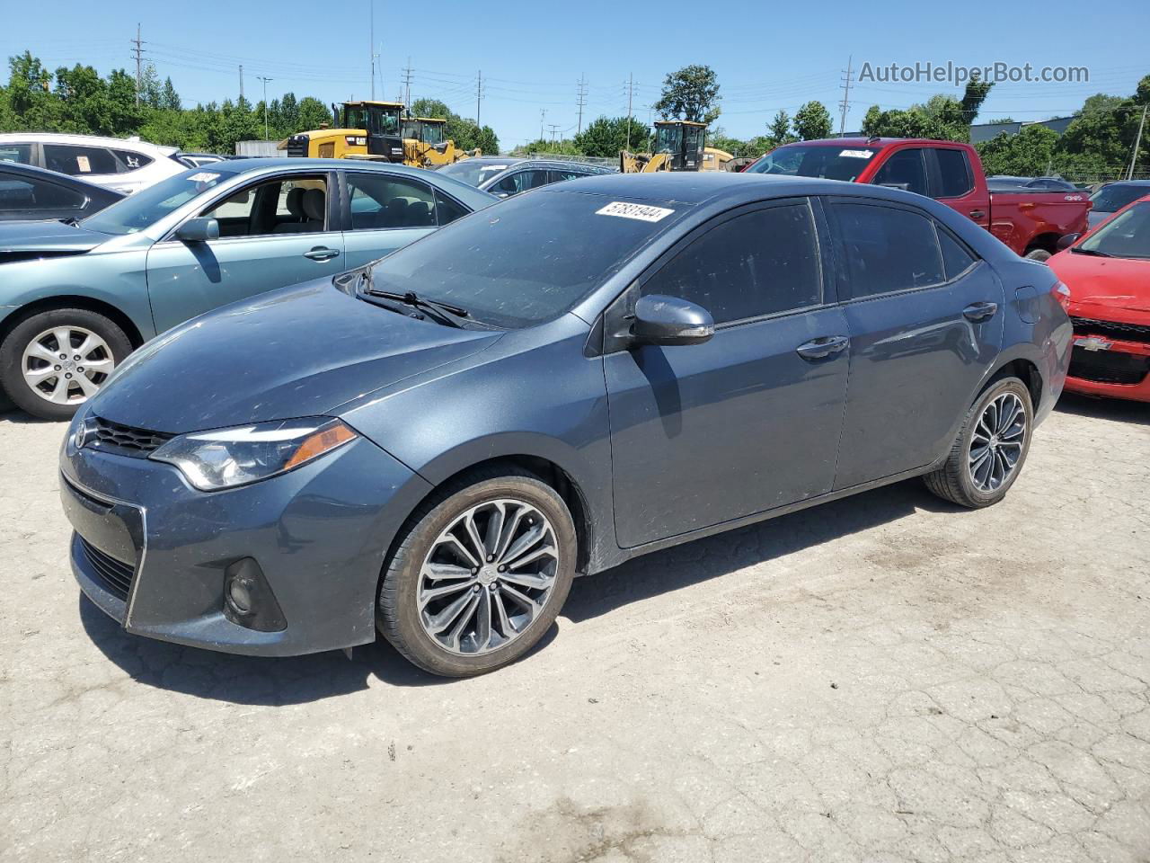 2016 Toyota Corolla L Gray vin: 2T1BURHE0GC590573