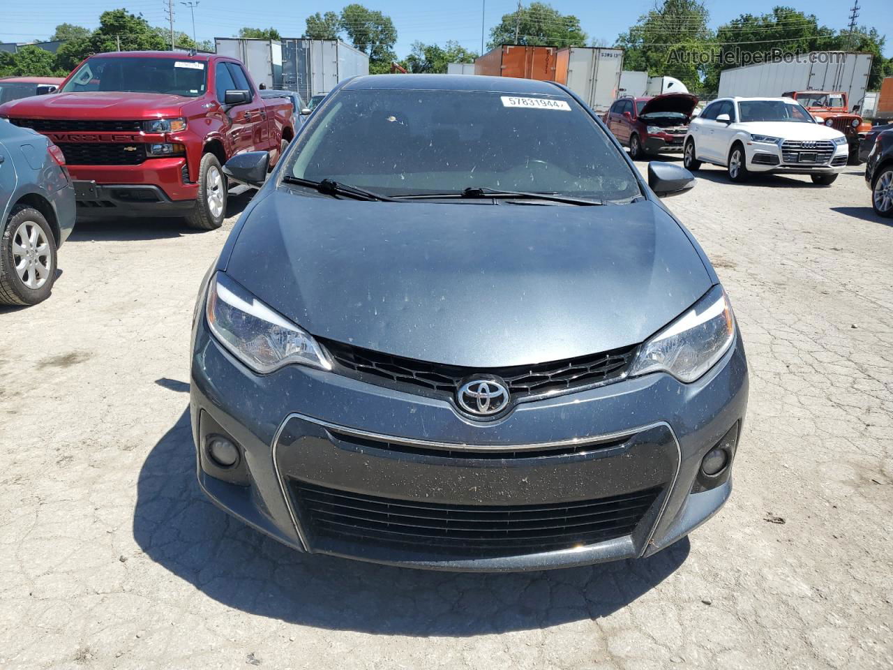 2016 Toyota Corolla L Gray vin: 2T1BURHE0GC590573