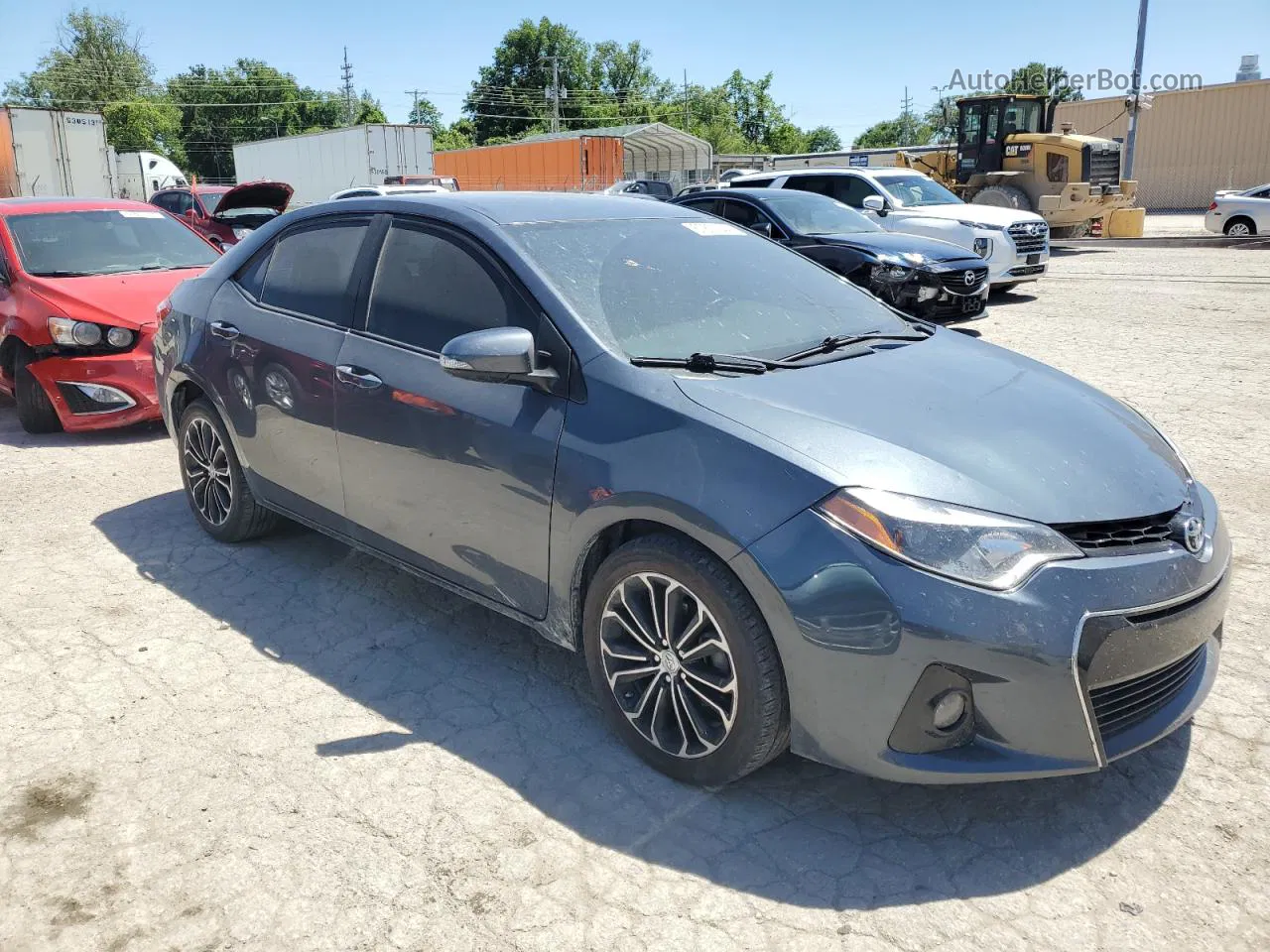 2016 Toyota Corolla L Gray vin: 2T1BURHE0GC590573