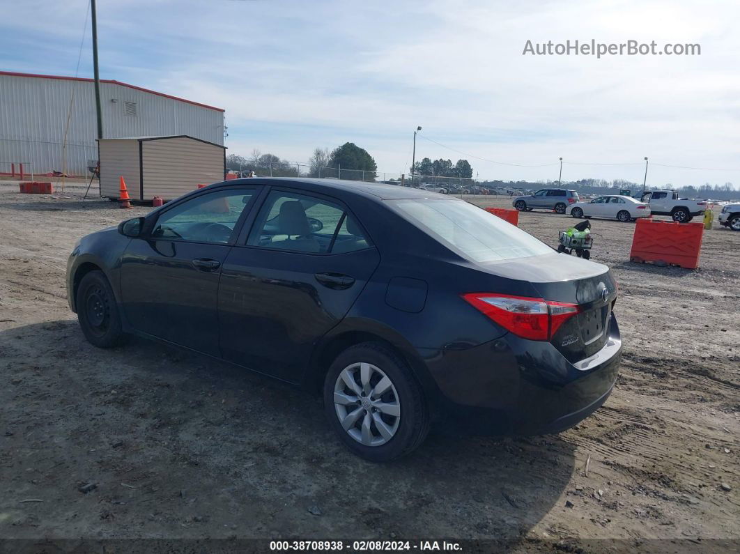 2016 Toyota Corolla Le Black vin: 2T1BURHE0GC607355