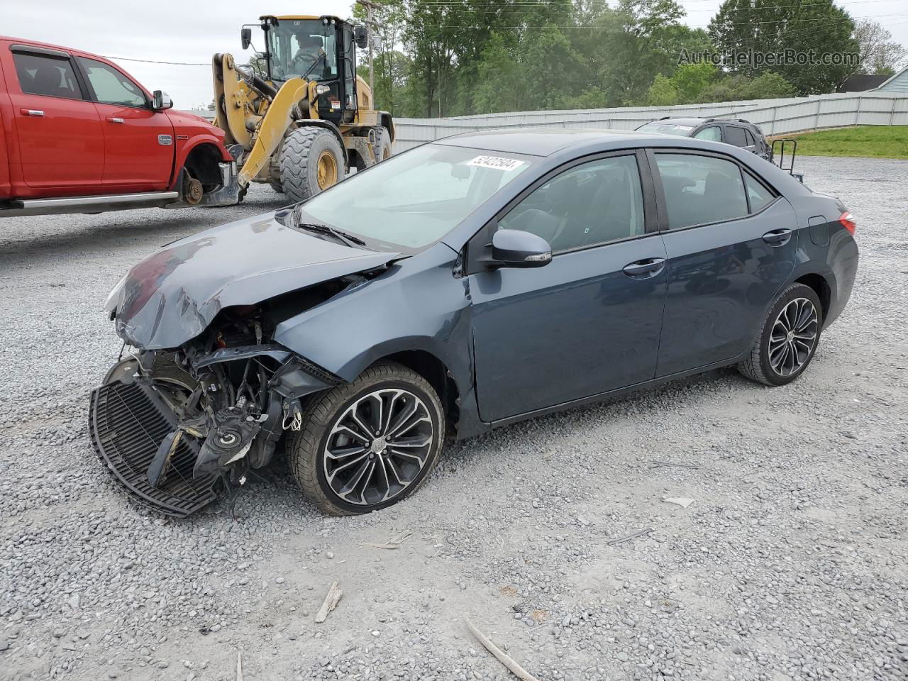 2016 Toyota Corolla L Blue vin: 2T1BURHE0GC621613