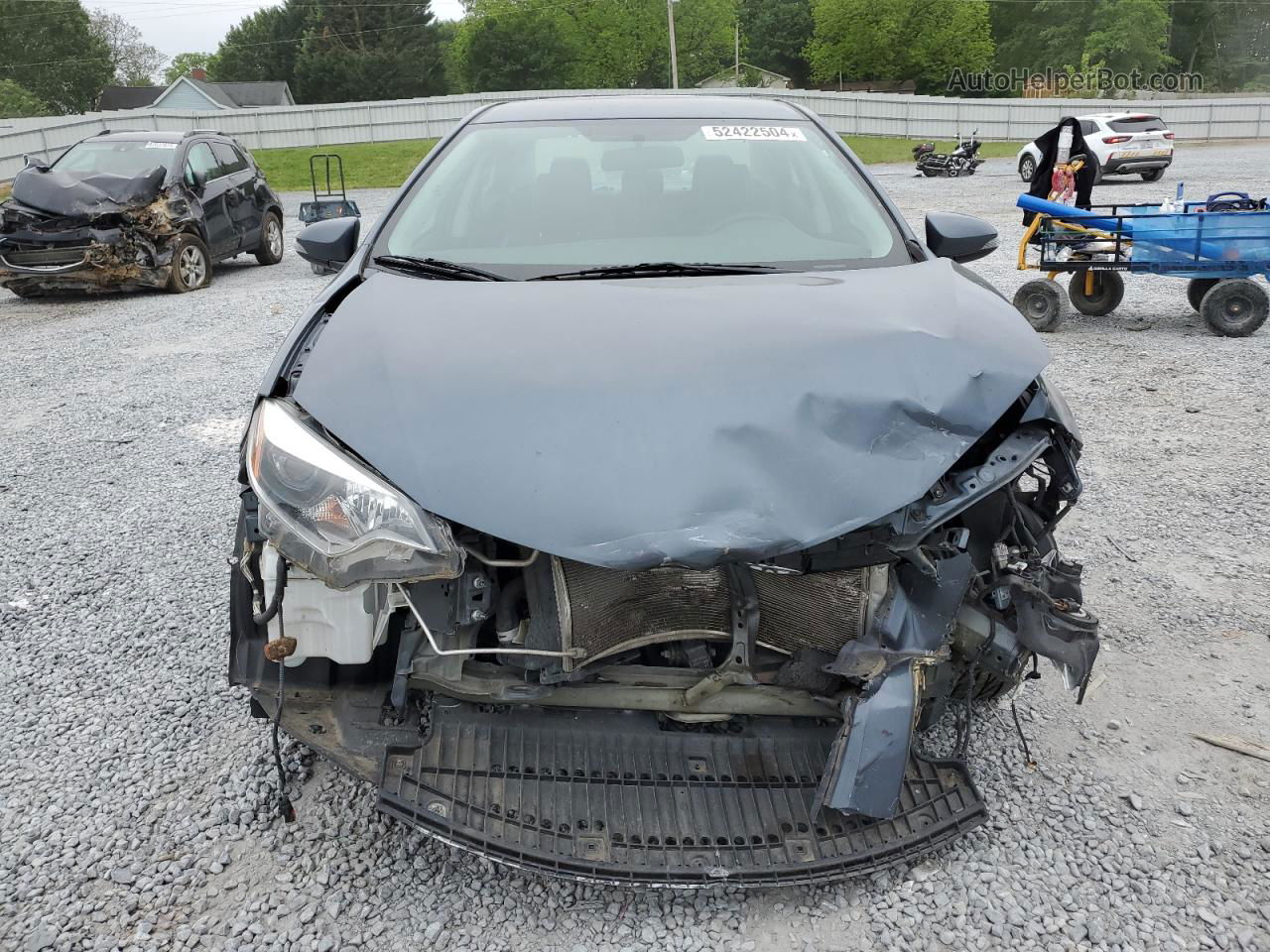 2016 Toyota Corolla L Blue vin: 2T1BURHE0GC621613