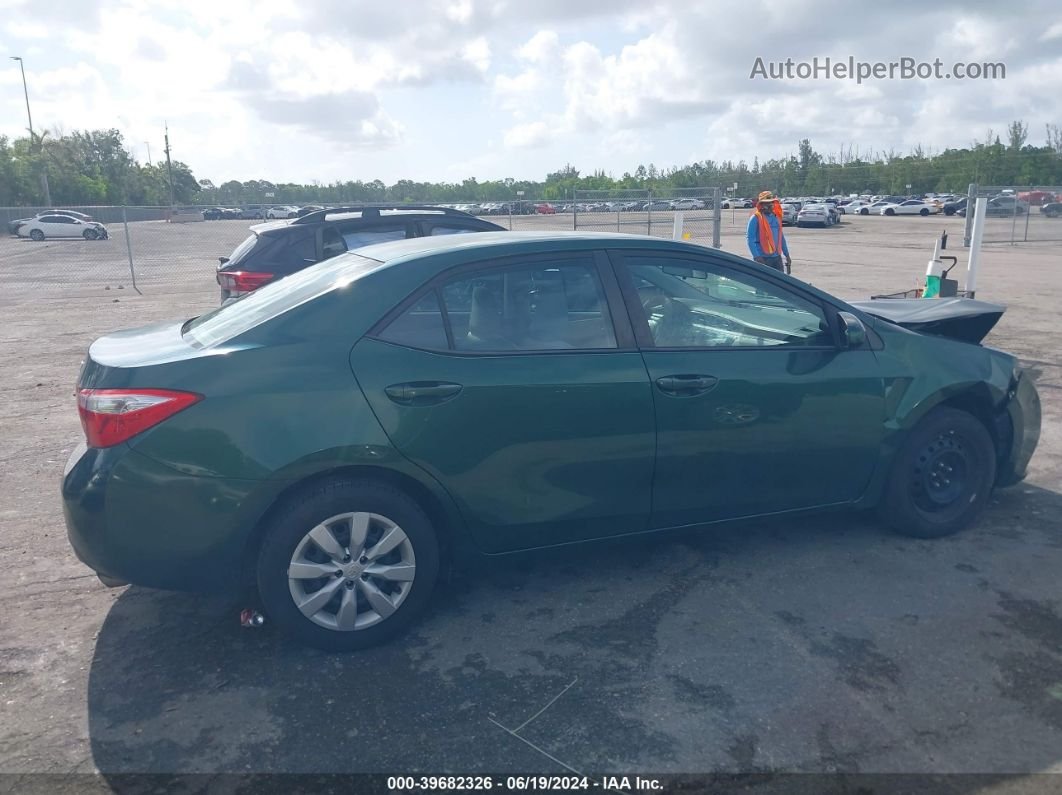 2016 Toyota Corolla Le Green vin: 2T1BURHE0GC626133