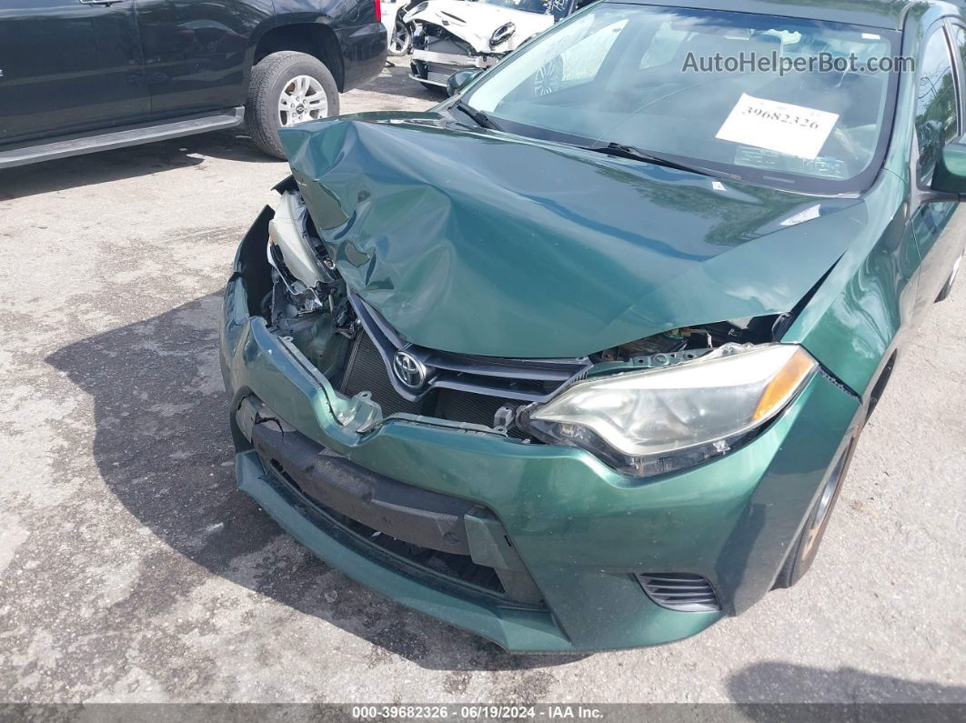 2016 Toyota Corolla Le Green vin: 2T1BURHE0GC626133