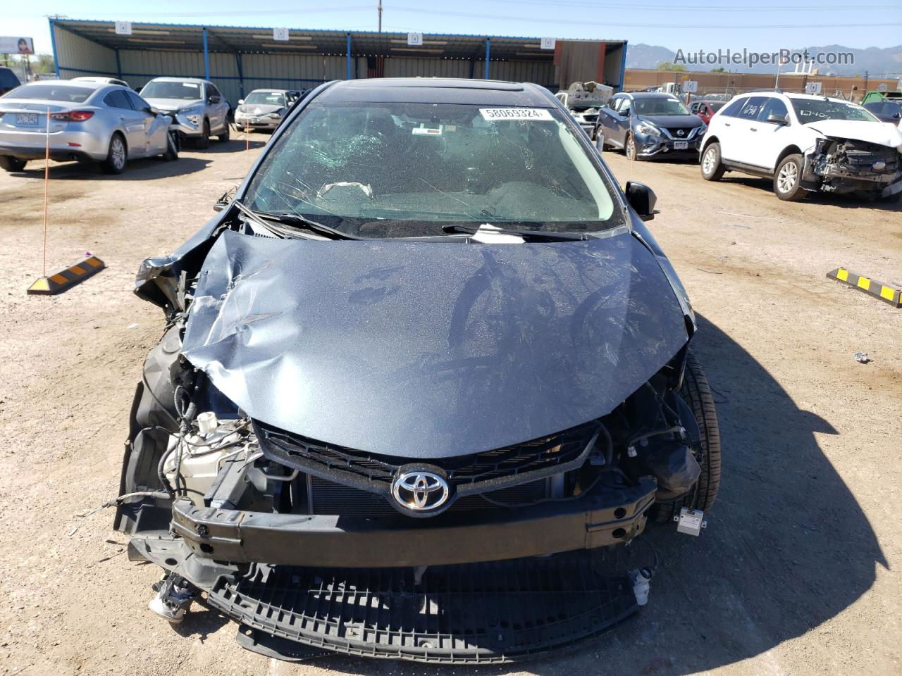 2016 Toyota Corolla L Синий vin: 2T1BURHE0GC638508