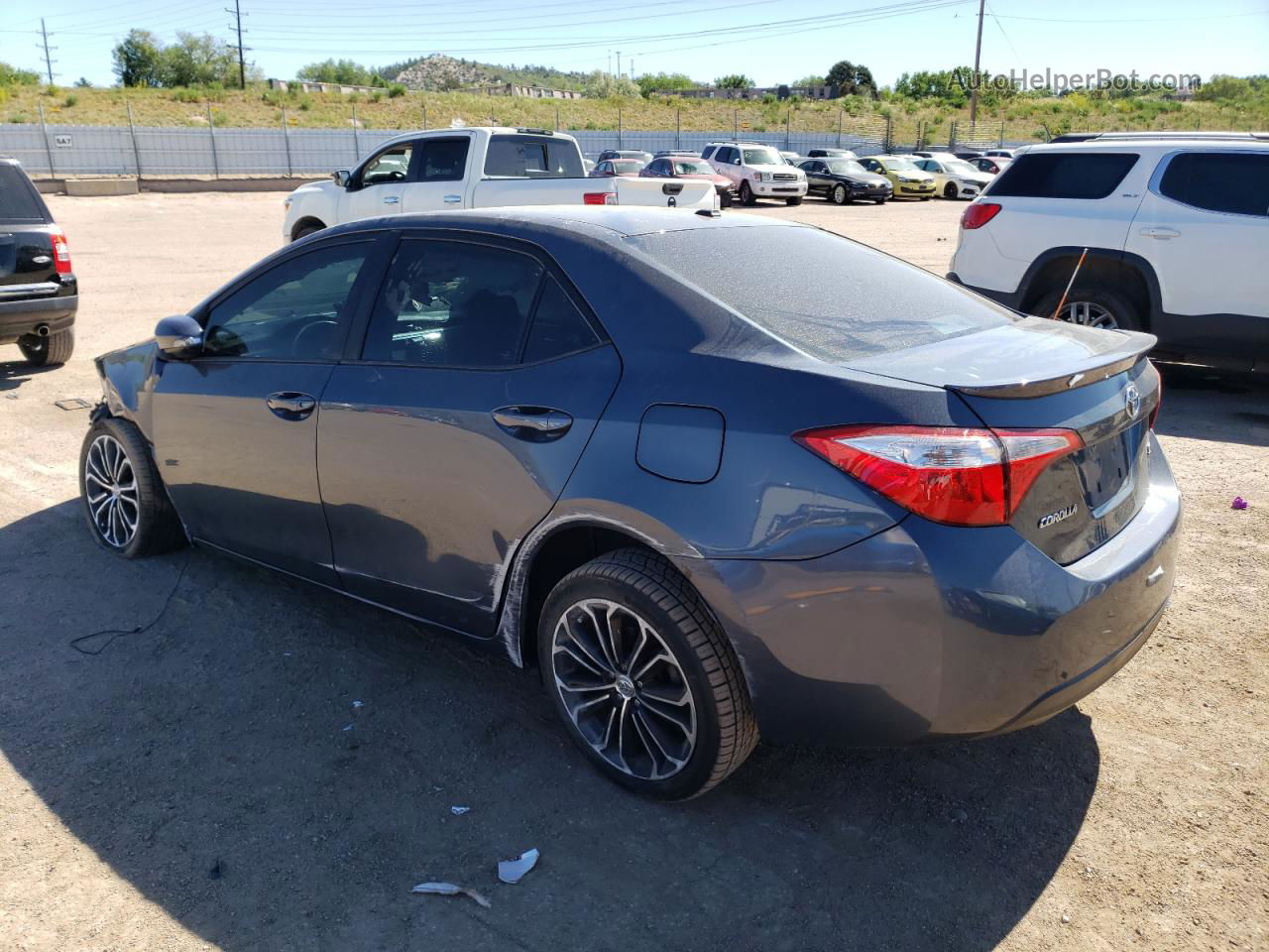 2016 Toyota Corolla L Blue vin: 2T1BURHE0GC638508