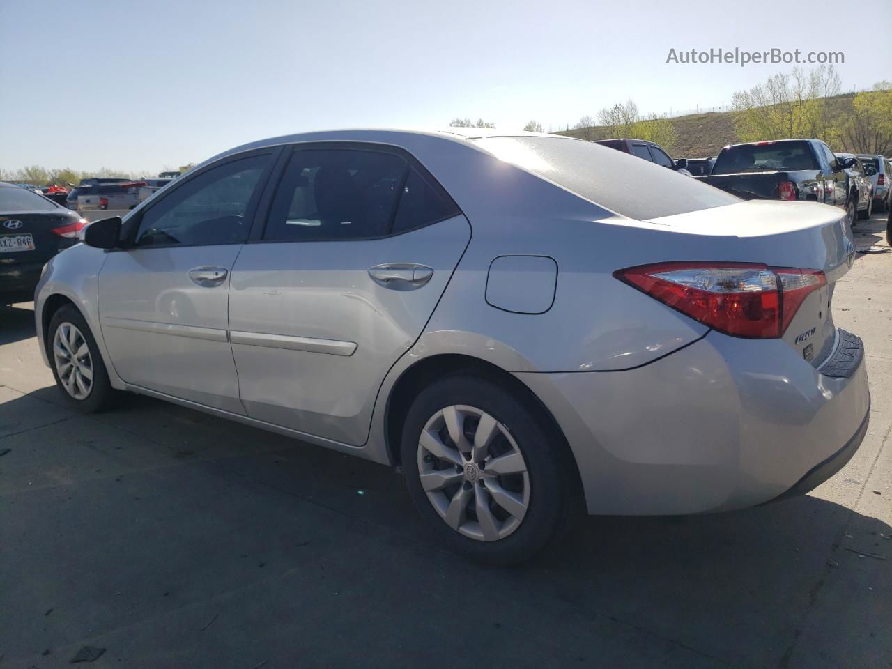 2016 Toyota Corolla L Silver vin: 2T1BURHE0GC640727