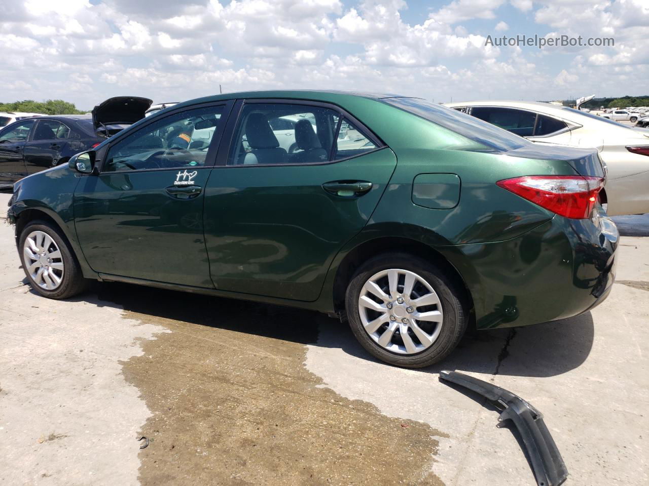 2016 Toyota Corolla L Green vin: 2T1BURHE0GC656880