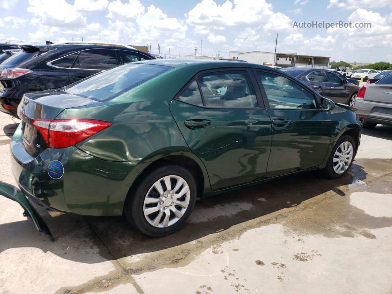 2016 Toyota Corolla L Green vin: 2T1BURHE0GC656880