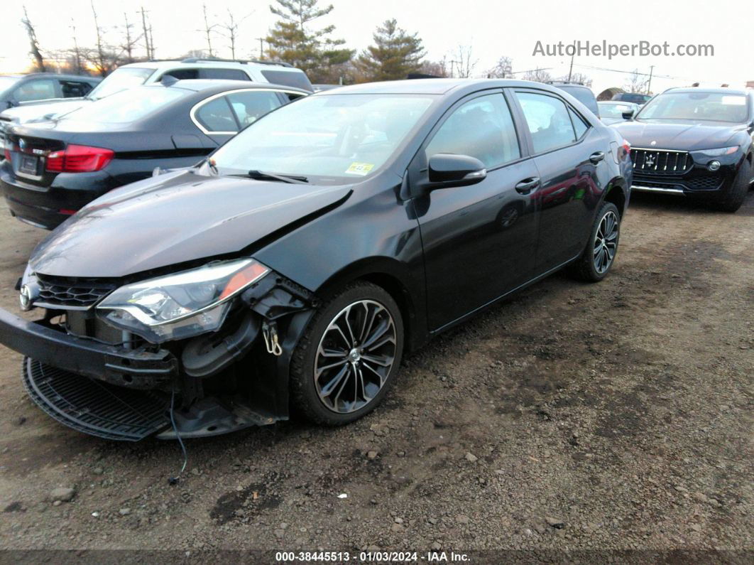 2016 Toyota Corolla S Plus Black vin: 2T1BURHE0GC675462