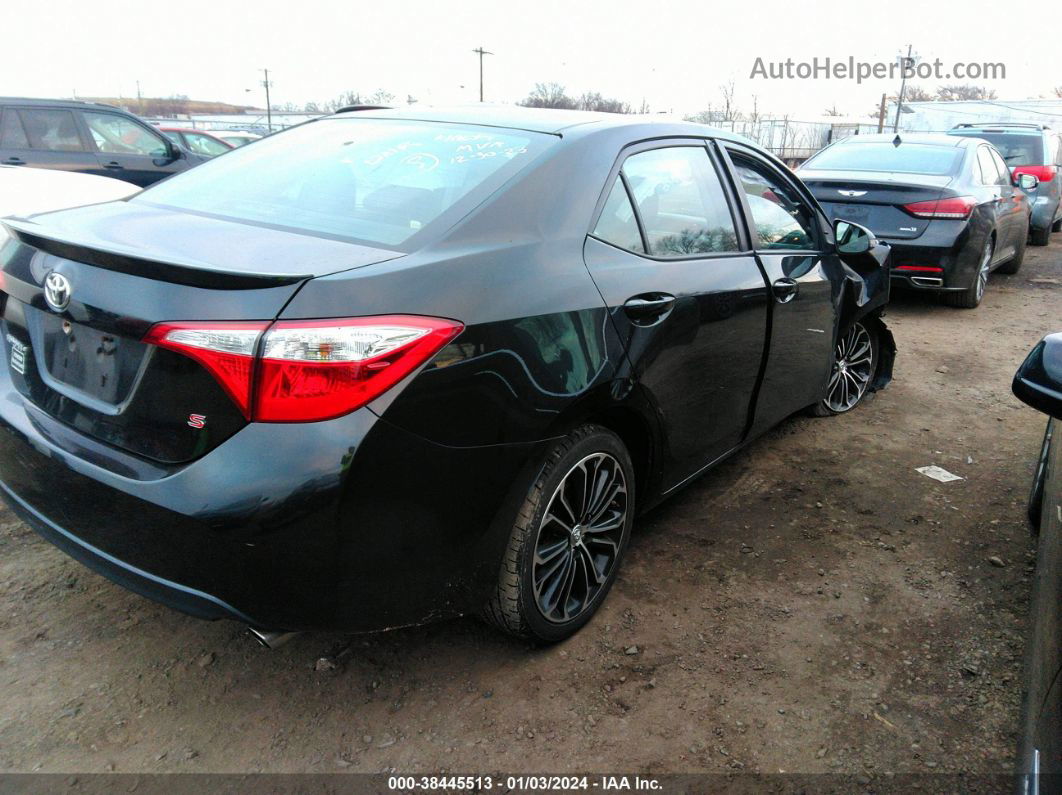 2016 Toyota Corolla S Plus Black vin: 2T1BURHE0GC675462