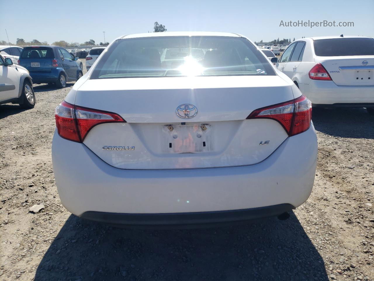 2016 Toyota Corolla L White vin: 2T1BURHE0GC684100