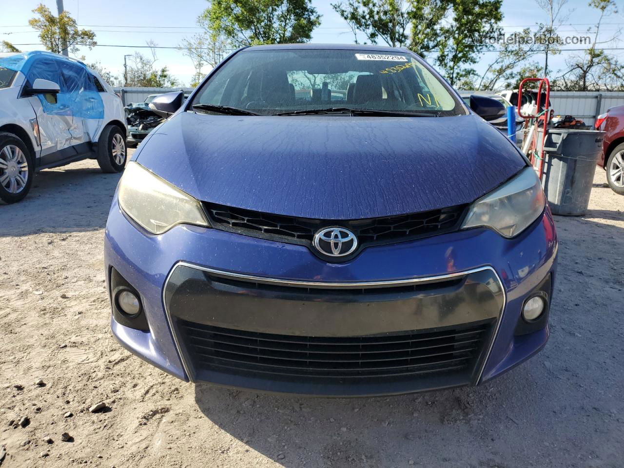 2016 Toyota Corolla L Blue vin: 2T1BURHE0GC730024