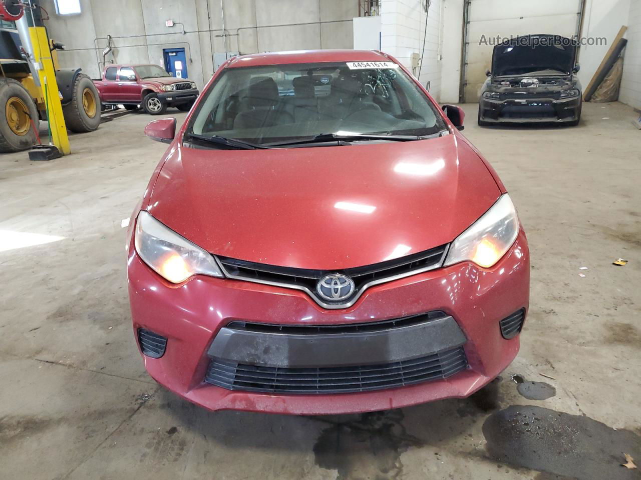 2016 Toyota Corolla L Red vin: 2T1BURHE0GC744652