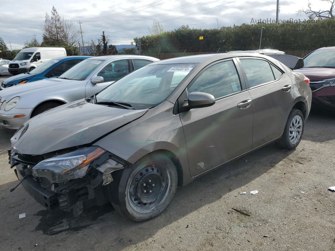 2017 Toyota Corolla L Gray vin: 2T1BURHE0HC770721